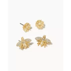 Spartina Daisy Picnic Stud Earrings Set (2 Pairs)