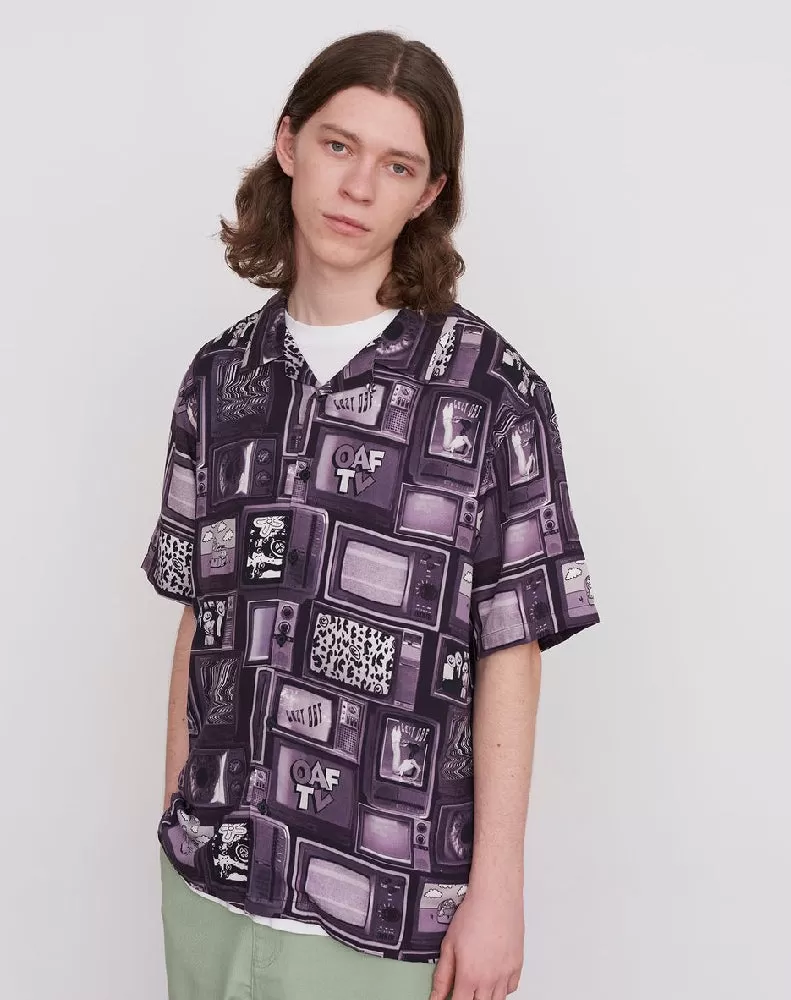 SQUARE EYES UNISEX BOWLING SHIRT