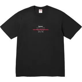 SUPREME STANDARD TEE-BLACK