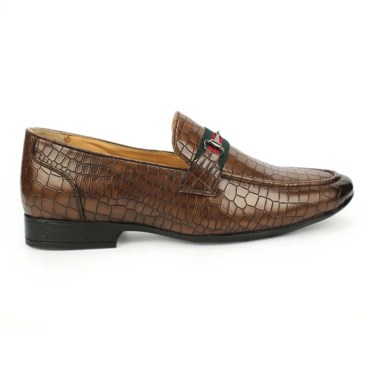 Tan Buckle Loafers