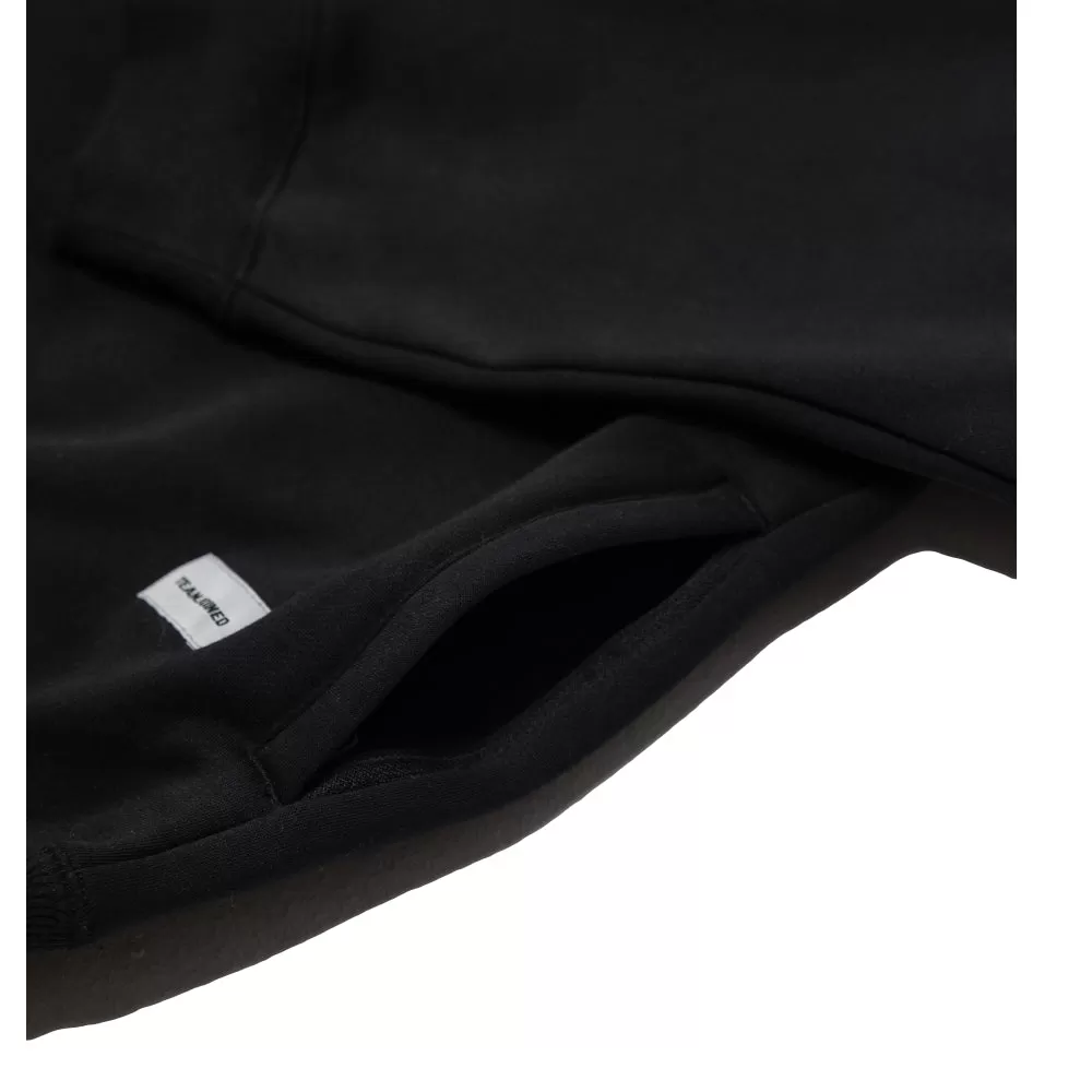 TEAMJOINED JOINED LOGO HALF-ZIP OVERSIZED SWEATSHIRT-BLACK