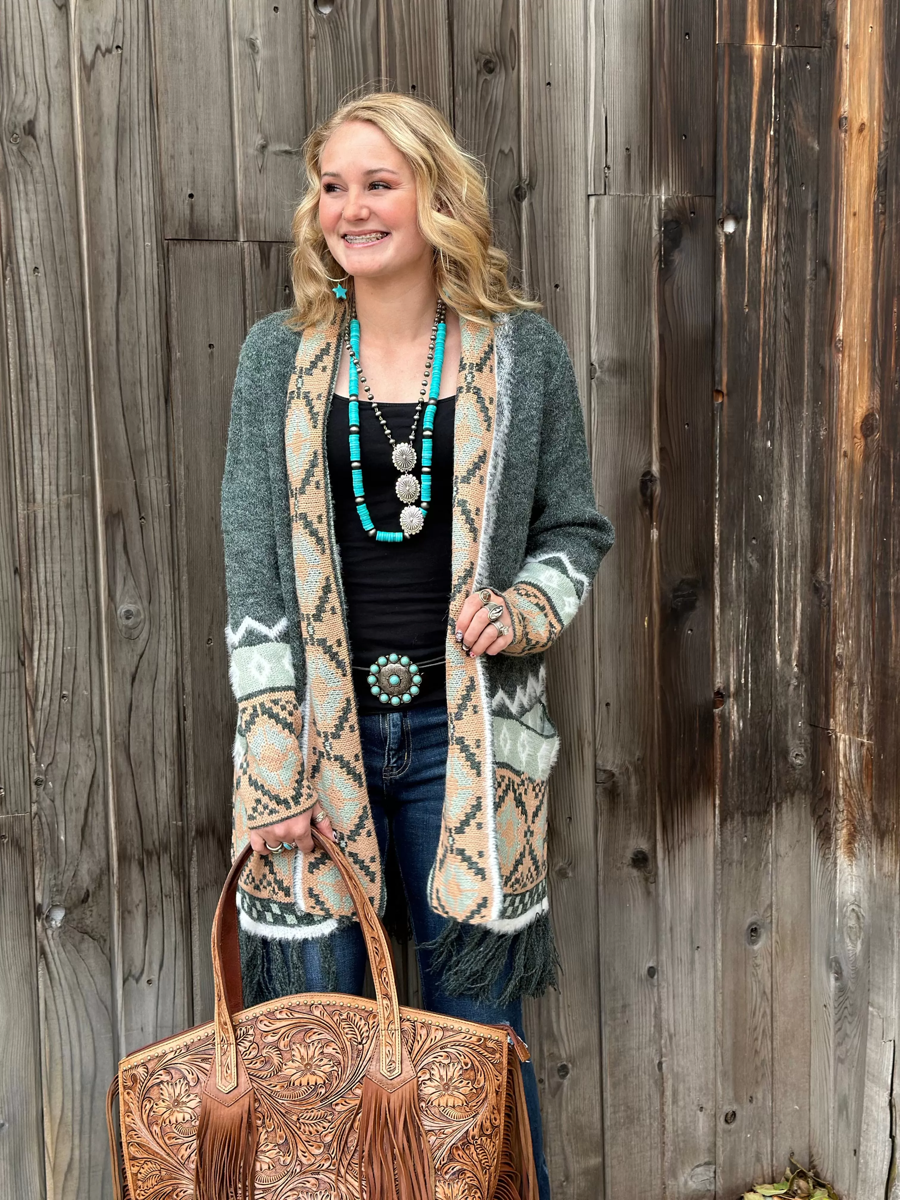 The Bozeman Winter Tribal Cardigan