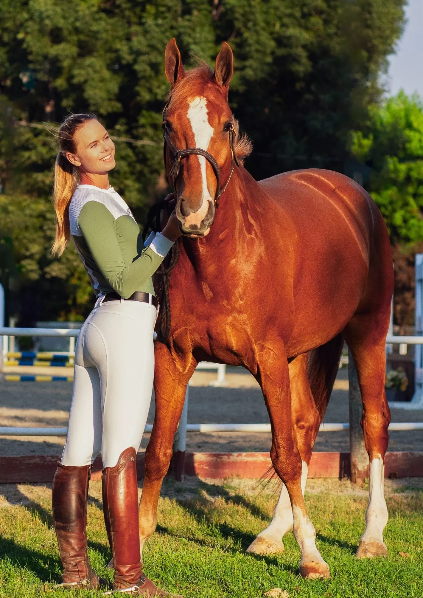 The Finley Full-Seat Breech in Classic White