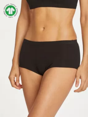 Thought Organic Cotton High Waisted Briefs - Black