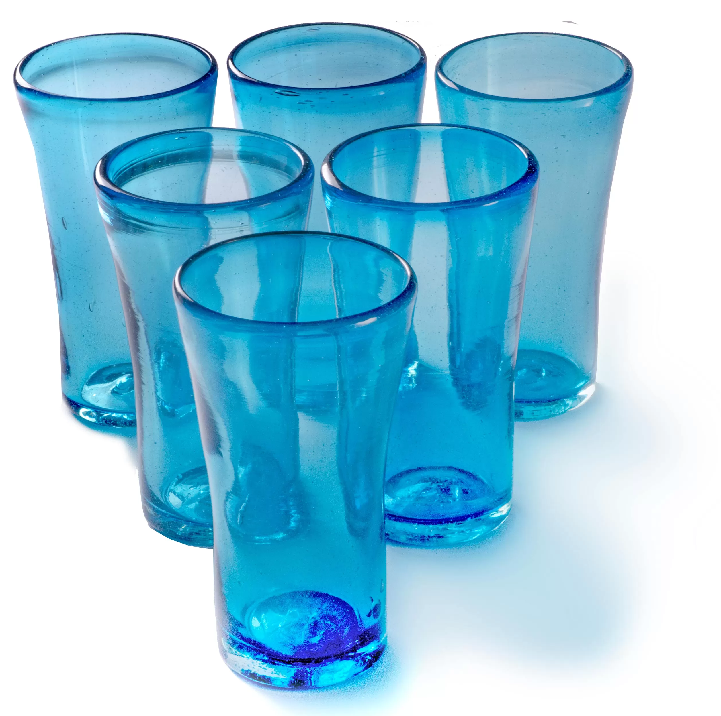 Turquoise Lily Tumbler - 14 oz - Set of 6