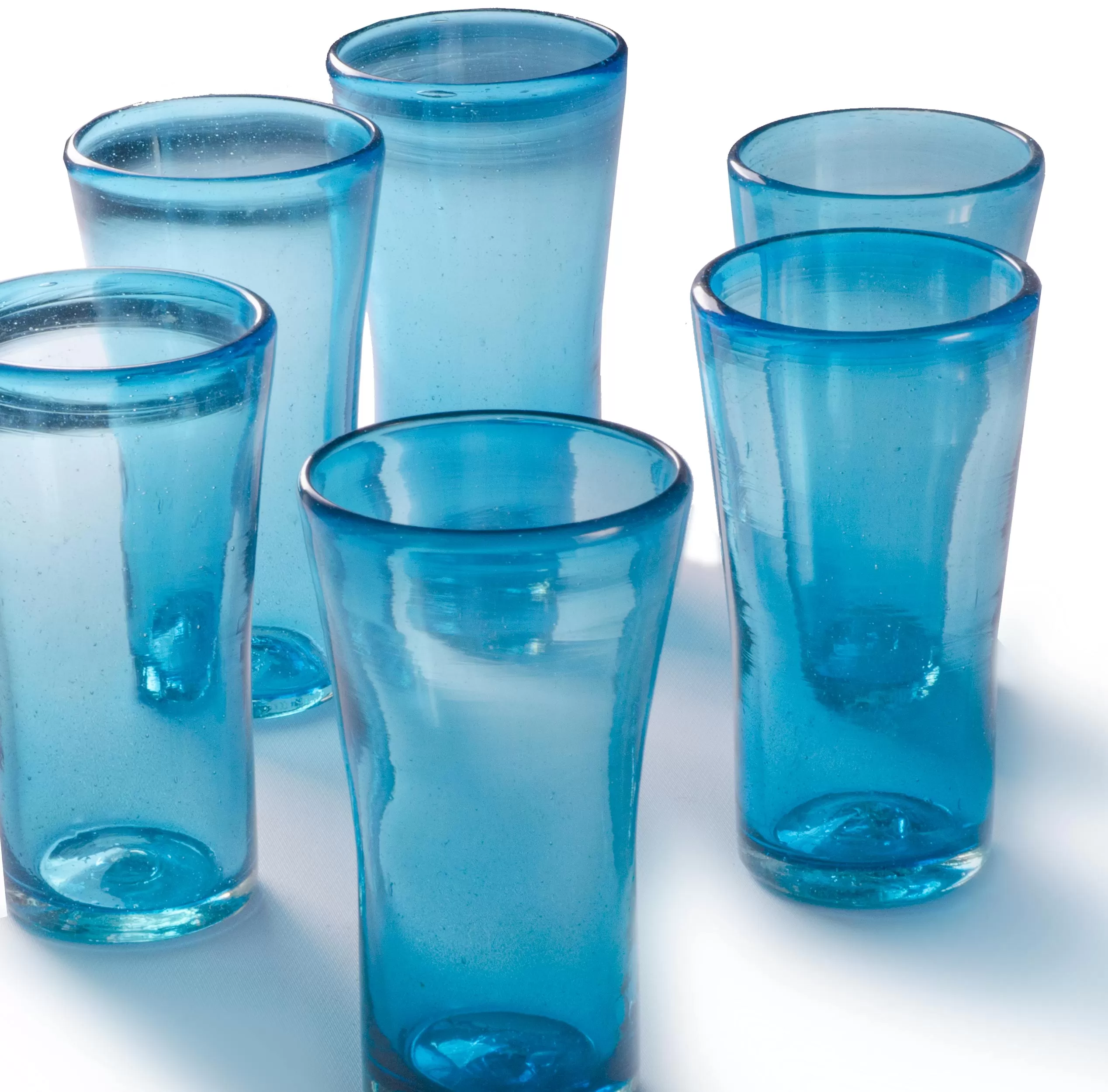 Turquoise Lily Tumbler - 14 oz - Set of 6