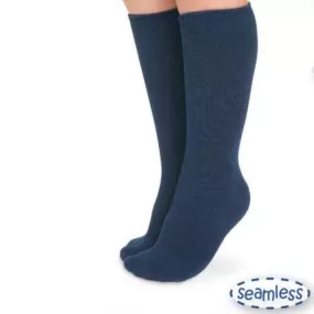 Unisex Seamless Navy Knee Socks