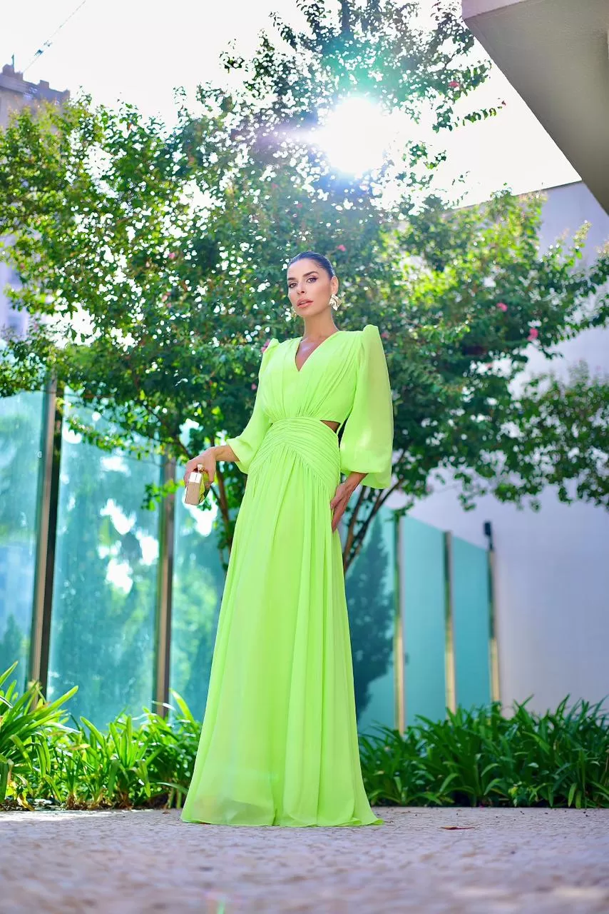 VESTIDO D'TELI VERDE CLARO MELISSA ML