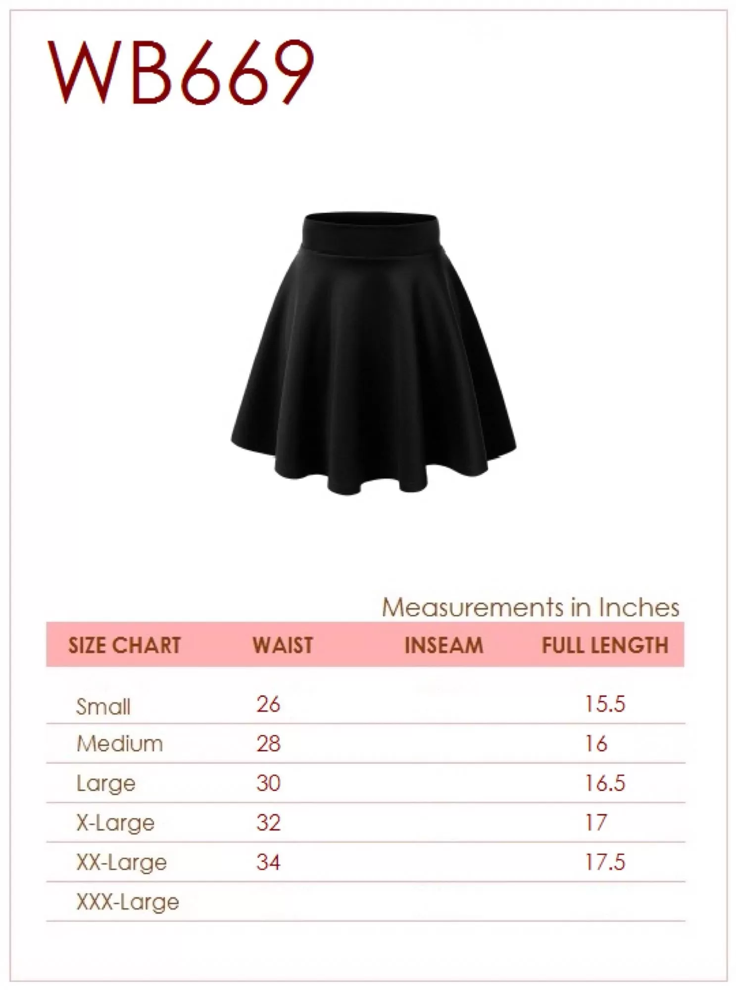 Women's Basic Versatile Stretchy Flared Casual High Waist Mini Skater Skirt