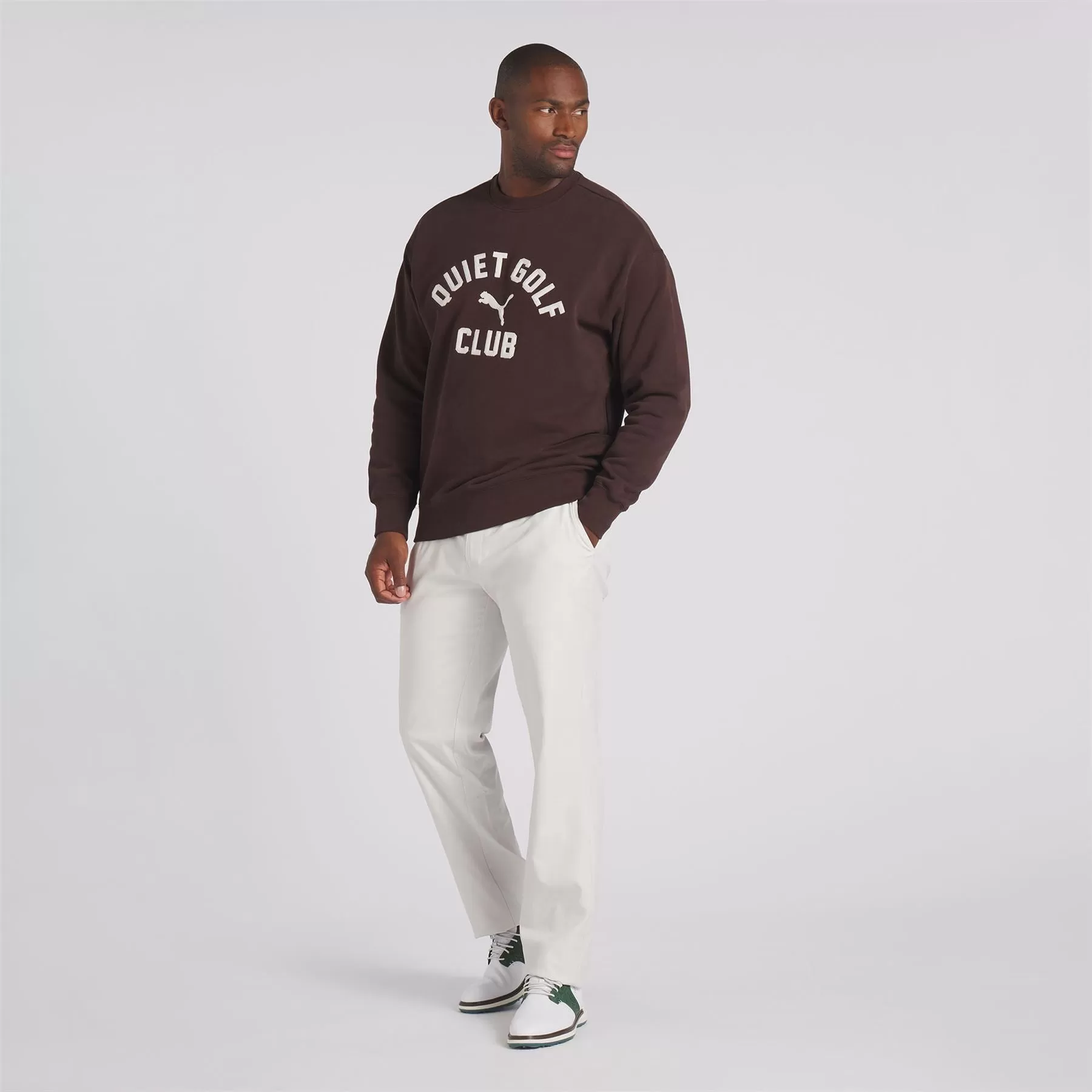 x QGC Graphic Crew Neck Sweatshirt Brown - SS24