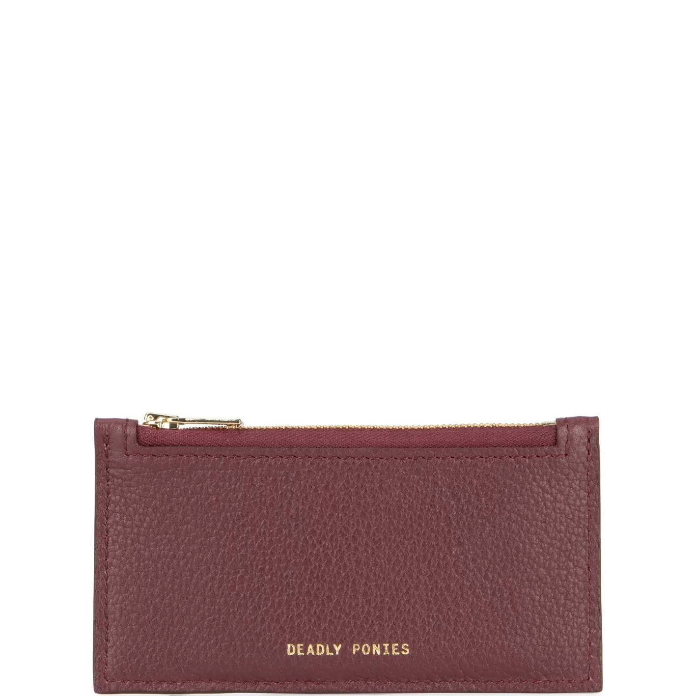 Zip Card Holder, Bordeaux