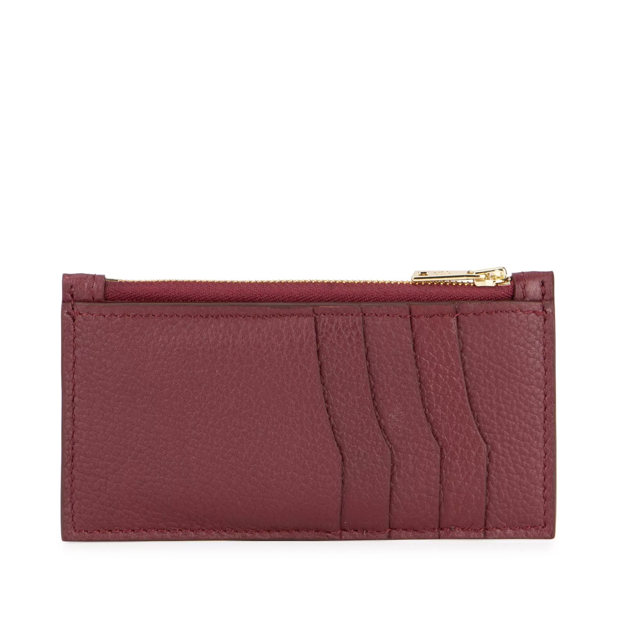 Zip Card Holder, Bordeaux